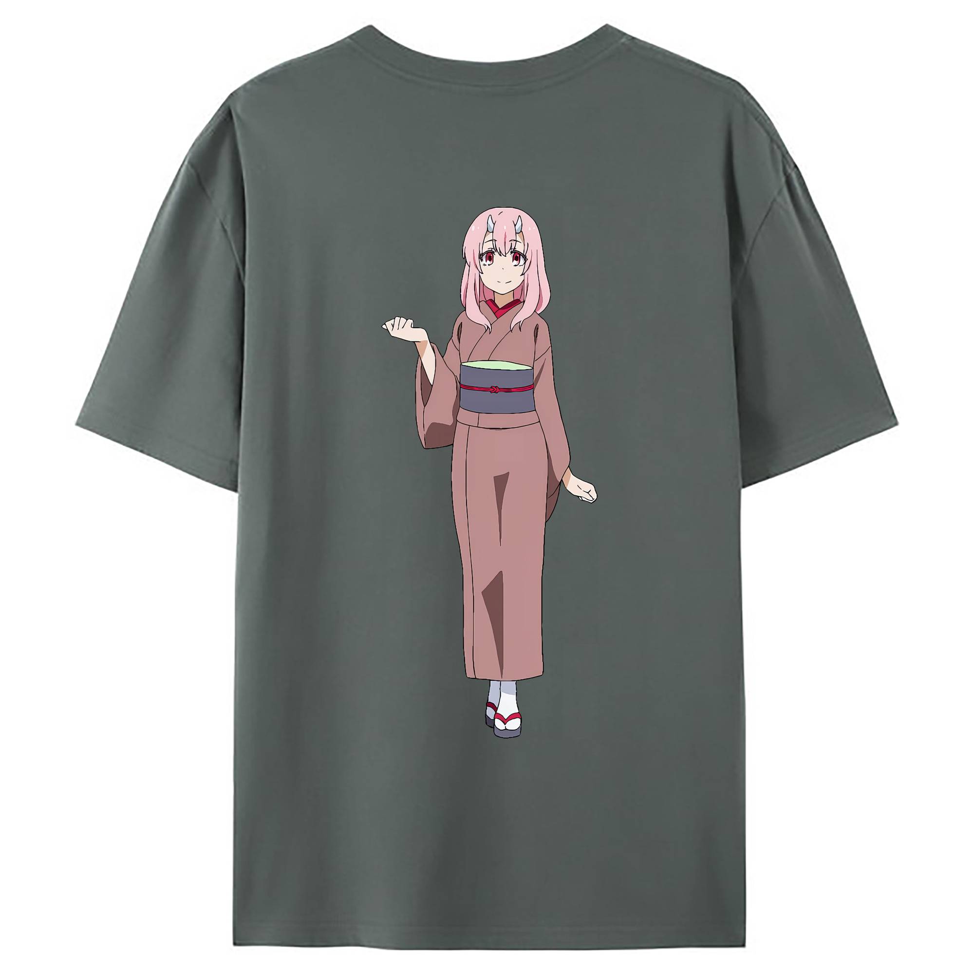 （画像用） 転スラ Regarding Reincarnated to Slime 綿100％ メンズ半袖Tシャツ（バックプリント） 通気性